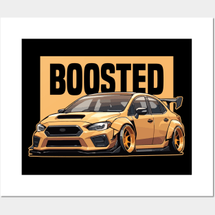 Subaru STI Car Art - Impreza WRX Widebody Modified JDM Car Posters and Art